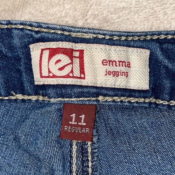 Womens Lei Emma Jeggings Blue With Rhinestones Size 11 - Picture 7 of 14